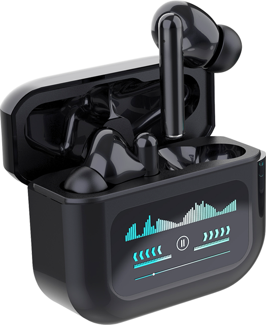 Bluetooth Earphone Ultra-Long Life Wireless TWS In-Ear ANC Noise Cancelling with Digital Display Charging Case