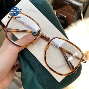 Teenyoun-gafas personalizadas para mujer, anteojos Retro con montura cuadrada grande, antimiopía, con bloqueo de luz azul - Product Image 4