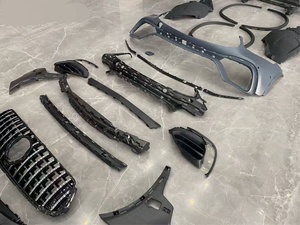 Kit Carrozzeria Stile AMG63 per <span class=keywords><strong>Mercedes</strong></span> Benz <span class=keywords><strong>GLC</strong></span> Coupé C253 2021-2022, Set Paraurti Anteriore e Posteriore - Product Image 4