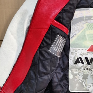 เสื้อแจ็คเก็ตหนังวัวแท้ <span class=keywords><strong>Avirex</strong></span> ของแท้สำหรับผู้ชาย สไตล์ลำลองทันสมัยแบบยุโรปอเมริกัน ไซส์ใหญ่ สีแดง - Product Image 4