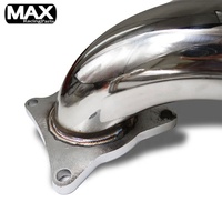 سباق السيارات الفولاذ المقاوم للصدأ أنبوب خلفي لتصريف العادم أنبوب Downpipe ل أودي/مقعد/سكودا/فولكس فاجن 2.0 TDi محرك 55 مللي متر حجم الاتصال
