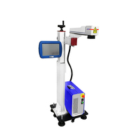 Werkspreis PET-Kunststoffflaschen PVC-Rohre und -Kabel Laserdrucker online 30 W 50 W faser-Flieglaser-Markierungsmaschine zu verkaufen