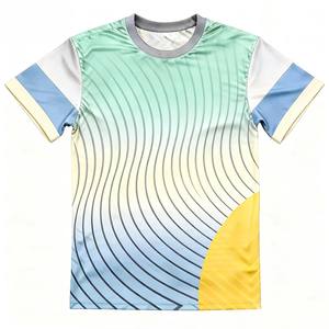 T-shirt de sport en maille respirante personnalisé avec logo pour homme, idéal pour le marathon, la course en plein air, le cross-country, l'entraînement estival, léger et anti-UV - Product Image 2