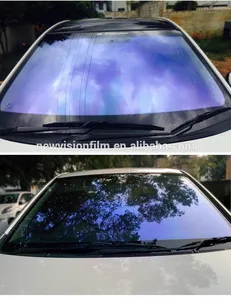पालतू जानवर बैंगनी नीले रंग के लिए सजावटी सौर नियंत्रण यूवी ब्लॉक गिरगिट खिड़की फिल्म ऑटो tinting