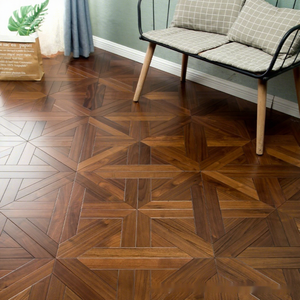 <span class=keywords><strong>Parquet</strong></span> de Mosaico de Nogal Negro, Suelo Compuesto de Estilo Americano, Nivel E0, 15 mm, para Sala de Estar y Dormitorio, Instalación <span class=keywords><strong>Flotante</strong></span>, 5 Años de Garantía - Product Image 3