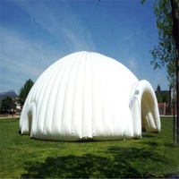 Tente de scène extérieure gonflable pliable et imperméable pour jardin d'hiver, camping, igloo, dôme, bar