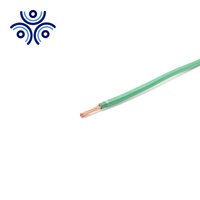 UL Listed 6 8 10 12 14 AWG PVC Material de aislamiento y material conductor de cobre sólido cable eléctrico thhn/thwn plano