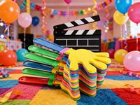Bâtons à claquettes en plastique colorés avec logo personnalisé pour événements