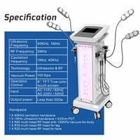 Promoción: Máquina de Cavitación 6 en 1 Vertical para Adelgazamiento Corporal, Reafirmación de la Piel, Bio Cepillo Facial y Lifting Facial 80k 30k