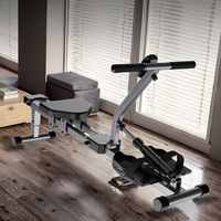 Entrenador de Deportes de Fitness para uso doméstico, máquina de remo de resistencia hidráulica de doble pista, entrenador de remo Abdominal
