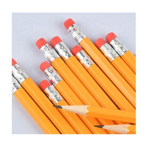 12 Stück 7-Zoll HB Standardbleistifte mit individuellem Logo, gelbe Holzbleistifte, schwarzer Radiergummi, 2B Härte, sechseckiger Schulbleistift - Product Image 6