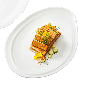 Pour <span class=keywords><strong>PITO</strong></span> ensemble de vaisselle en porcelaine blanche minimaliste <span class=keywords><strong>Restaurant</strong></span> <span class=keywords><strong>hôtel</strong></span> assiettes à pâtes plat vaisselle en céramique assiettes - Product Image 1