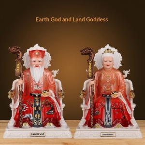 Nuova Statua di Terra <span class=keywords><strong>e</strong></span> Buddha per Uso Domestico, Ornamento per il Culto della Fortuna <span class=keywords><strong>e</strong></span> della Benedizione, Semi-artigianale - Product Image 2