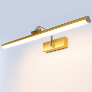 Lampe murale LED dorée moderne pour tableau, luminaire de luxe pour miroir de salle de bain d'hôtel, applique murale pour tableau de vanité - Product Image 3