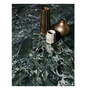 Newstar pierre italien Verde alpi vert marbre mur et sol décor marbre autocollant mural taille personnalisée dalle marbre île comptoir - Product Image 3