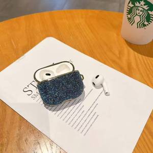 Sang Trọng Lấp Lánh Bling Rhinestone Tai Nghe Sạc Bìa Cho Apple Airpods 1 2 3 4 Pro 2 Chống Sốc Bảo Vệ Da Trường Hợp - Product Image 6