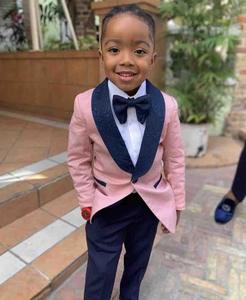 Boy's Formal Wear <b>Tuxedos</b> Shawl Collar One Button <b>Children</b> Clothing for Wedding Party Kids Suit Boy Set (Jacket+Pants) - Product Image 3