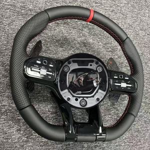 Volante Deportivo de Cuero Personalizado para <span class=keywords><strong>Mercedes</strong></span> <span class=keywords><strong>Benz</strong></span> C63 C43 E53 E63 G63 G500 G55 AMG GT GLE63 W223 W204 W205 W167 W213 - Product Image 6