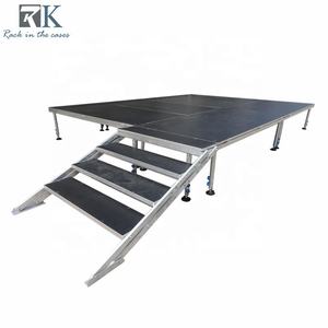 Scène de spectacle mobile en aluminium à 4 pieds, économique, portable, pour événements en plein air - Product Image 1