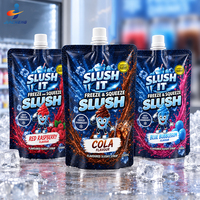 Op maat gemaakte staande spuitzak met schroefdop voor vloeibare bevroren slush-siroop en drankenverpakkingen voor diepvriesproducten en dranken.