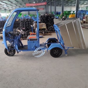 Tricycle électrique à trois roues pour la collecte des déchets, 500L, acier inoxydable, charge utile de 100-200 kg, autonomie de 50-70 km, pour usage résidentiel - Product Image 3