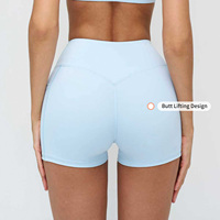 Shorts de yoga taille haute de qualité supérieure, neufs, couleur unie, séchage rapide, anti-transpiration, extensibles dans quatre directions, légers, pour course à pied et cyclisme en extérieur