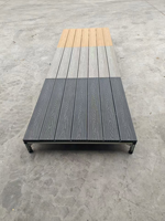 Planche de terrasse en WPC creuse, composite, imitation bois, imperméable et résistante à l'humidité pour terrasse, jardin, patio