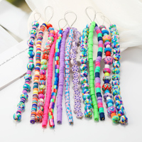 Perles d'argile polymère multicolore DIY, disques d'argile et boule de bijoux, perles d'espacement pour la fabrication de bijoux, vente en gros