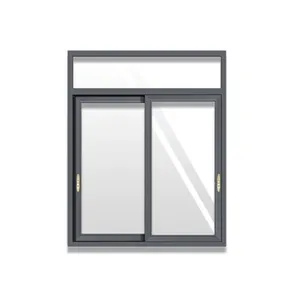 Хорошее качество, теплоизолированные горизонтальные окна для жилых помещений новейшего дизайна с алюминиевой рамой
