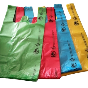 Bolsas de supermercado reutilizables de plástico para empacar alimentos, tipo camiseta, precio de fábrica. - Product Image 5