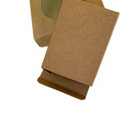 Boîte d'emballage pour sous-verres en gros, avec boucle en forme d'arc, en papier kraft noir et blanc, boîte de rangement pour sous-verres en carton avec impression invisible