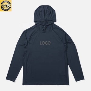 Hoodie de pêche personnalisé avec logo imprimé intégral, manches longues, en polyester, avec masque intégré - Product Image 1
