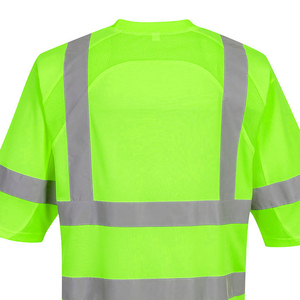 Camiseta de Seguridad de Alta Visibilidad ODM, Fabricante de Ropa de Trabajo Reflectante Personalizada, 100% Poliéster, ANSI/ISEA 107 Clase 2/3, para Hombre - Product Image 6