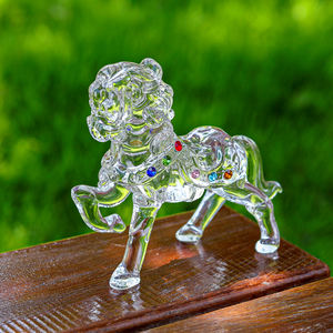 Figurine de cheval en cristal, objet de collection, statue d'animal polie écologique, décoration pour la maison, le bureau ou la table - Product Image 6