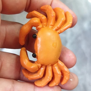 New Products Resin <strong>Crab</strong> Tea Seafood Pendants Hanging <strong>Ornaments</strong> Creative Keychain Accessories Healing Small Toys Home Appliance - Product Image 2