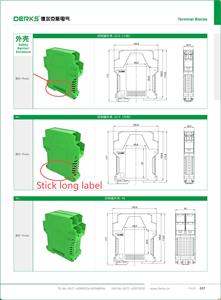 Khối Thiết Bị Đầu Cuối Mô-đun Giao Diện 3P Điện Tử Bao Vây Cơ Thể Mở Sân 17.5Mm Với Tản Nhiệt Lỗ An Toàn Hàng Rào Enclosu - Product Image 6