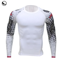 Rashguard MMA UPF50 respirant à manches courtes pour adultes unisexes, couleur personnalisable OEM
