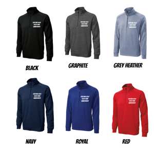 Custom 96% Polyester 4% Spandex Elastic Lightweight Sport Golf Mockneck Sweatshirt Stand Collar 1/4 <b>Quarter</b> <b>Zip</b> Pullover - Product Image 2