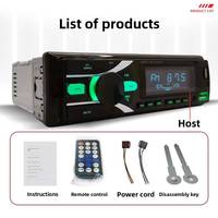 Reproductor MP3 para coche, radio para coche con manos libres BT, control por aplicación de teléfono, ranura para tarjeta USB TF, reproductor de audio de alta calidad de sonido