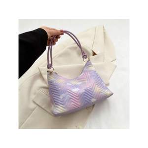 Sac à bandoulière pour femme, sac carré moyen en nylon à double poignée, style vacances - Product Image 4