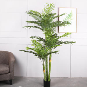 Plantas artificiales de plástico para decoración del hogar, palmera, macetas - Product Image 3