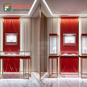 Fabricante de Vitrinas de Joyería de Lujo Personalizadas, Vitrina de Centro Comercial con Panel de Vidrio Templado - Product Image 2