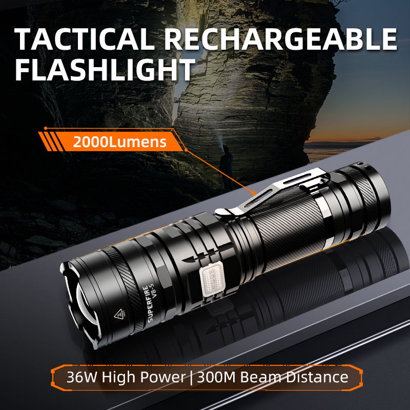 2000 mah battery flashlight