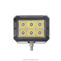 Faro da Lavoro a Cubo 30W per Impieghi Gravosi, LED con Fascio Diffuso/Spot ECE R10, Alloggiamento in Alluminio Pressofuso 12V/24V per Escavatori e Trattori