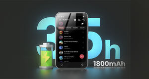 Reproductor MP3 Insignia Q8 con Pantalla Grande Ultra HD de 4.0 Pulgadas, Navegador Inteligente y Transferencia de Archivos de Alta Velocidad con Altavoz Integrado para WAV/APE - Product Image 4