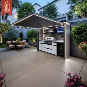 <span class=keywords><strong>Dapur</strong></span> Luar Ruangan Modular dari Baja Anti Karat dengan Wastafel yang Dapat Dilepas untuk Taman, Patio, dan Halaman Belakang - Product Image 1