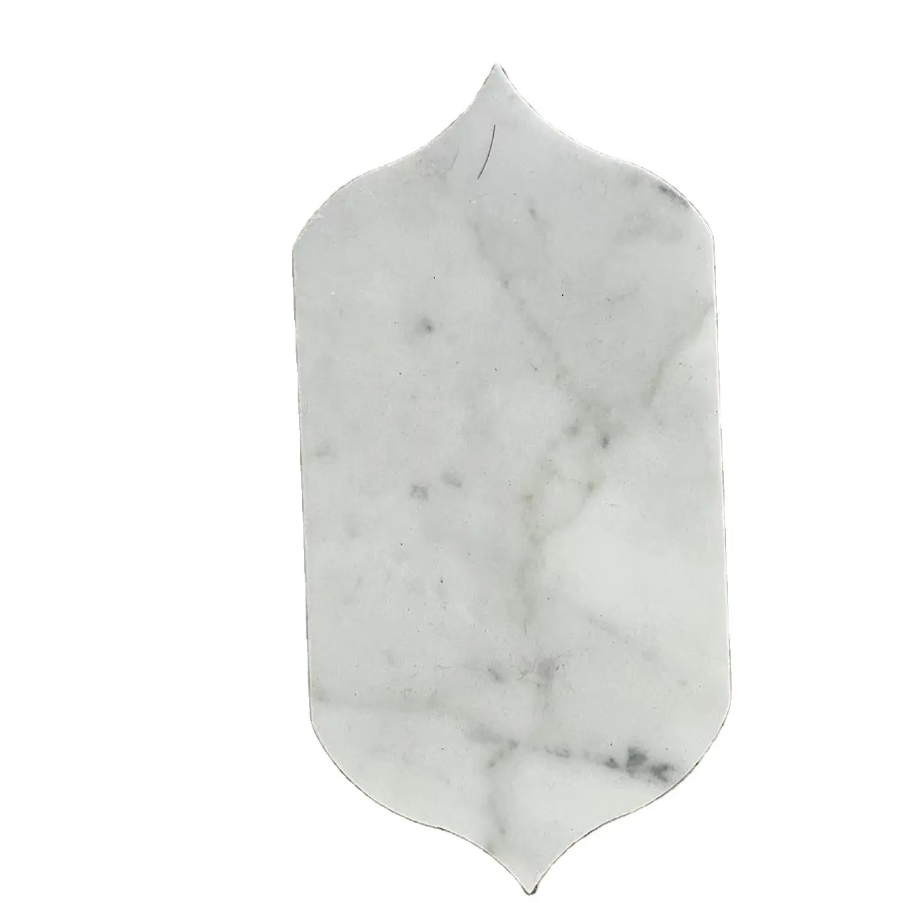 Posavasos irregular de mármol blanco de Carrara Cortado a medida Azulejo Piedra Mármol Hexágono Costa azulejo de mármol