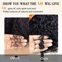 Perruques Bob Lace Front 13*4 Super Double Drawn, Ondes d'eau, Densité 200%, Bouclées profondes, Sans colle, Cheveux humains Remy, Aspect naturel