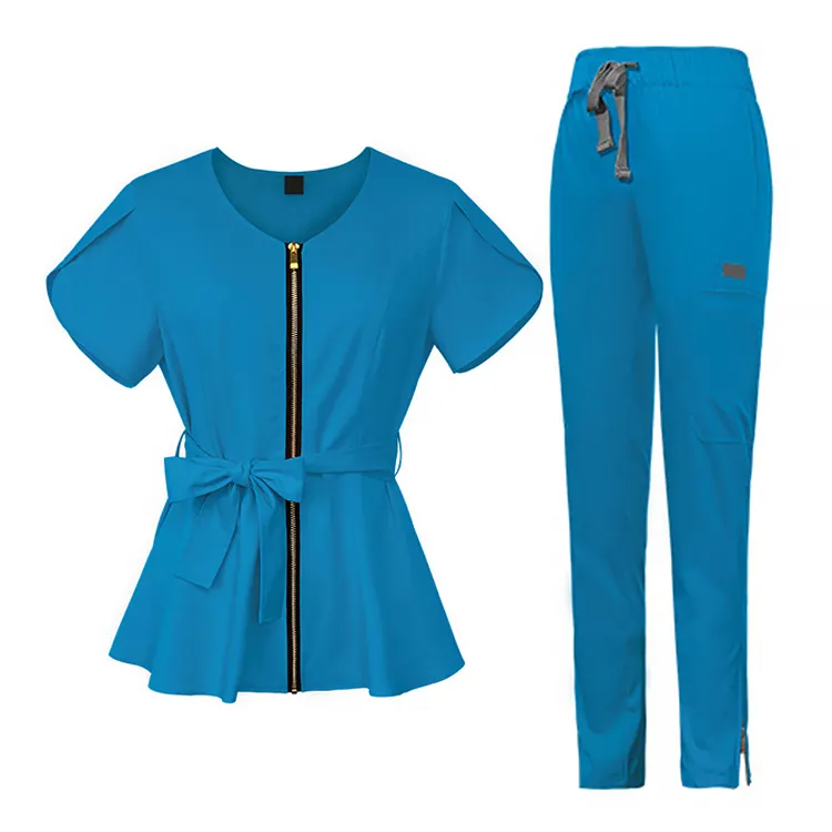 맞춤형 디자인 여성 간호사 작업복 의료 간호사 작업복 맞춤형 편안한 작업복