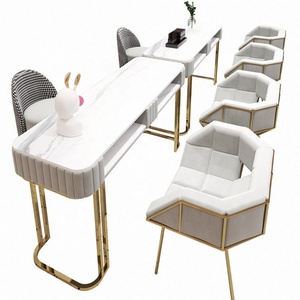 Hot Sale Modern Beauty Metal Optional <b>Nail</b> Table with dust collector Ladies Salon Manicure Station Furniture <b>Nail</b> Tables - Product Image 6
